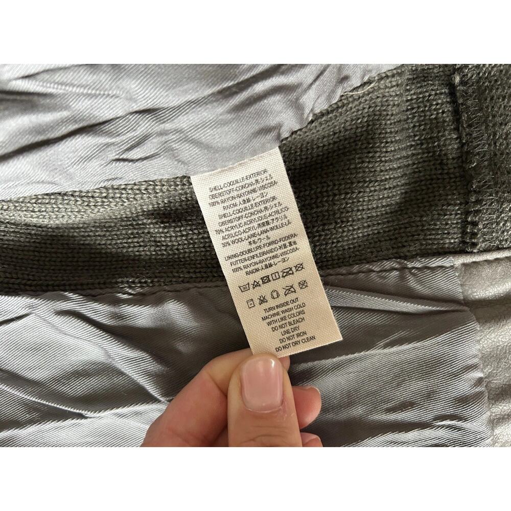 Free People Steel Mill Moto Jacket Womens 4 Gray Faux Leather Vegan NWT - Picture 11 of 14